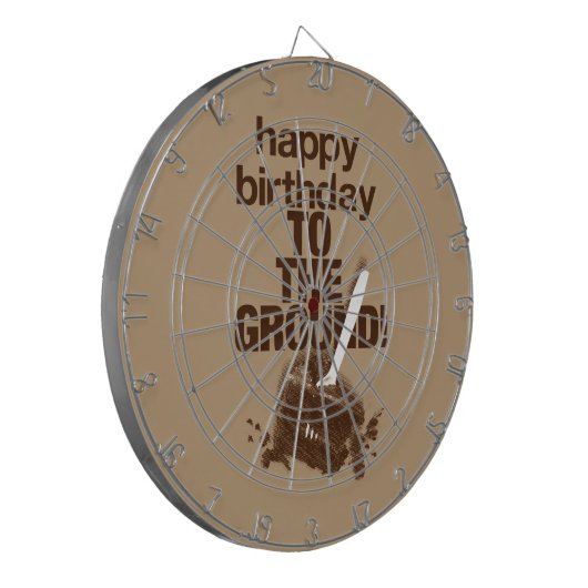 Op de grond dartbord (Voorkant Links)