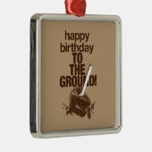 Op de grond metalen ornament (Rechts)