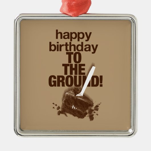 Op de grond metalen ornament (Voorkant)