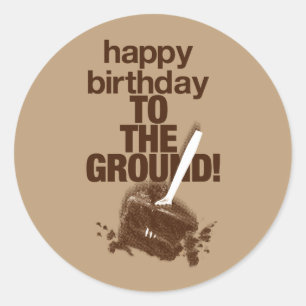 Op de grond ronde sticker