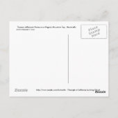 Op de grond van Jefferson's Monticello.. Briefkaart (Achterkant)