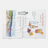 Op de handdoek van de strand (Horizontaal)