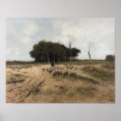 Op de Heide bij Laren 1887, . Poster (Voorkant)