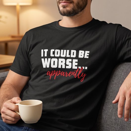 Op De Heldere Kant Kijken Sarcastische Uitdrukking T-shirt