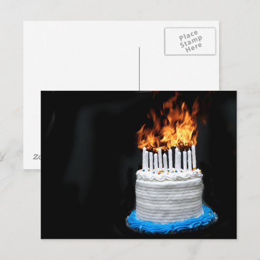 Op de heuvel briefkaart (Voorkant / Achterkant)