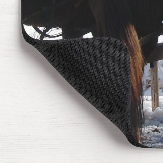 Op de Hitching Post Muismat (Hoek)