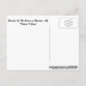 Op de hoek in Winslow, AZ. Briefkaart (Achterkant)