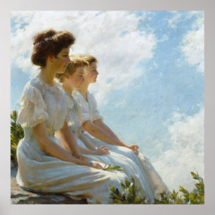 Op de hoogten door Charles Courtney Curran Poster