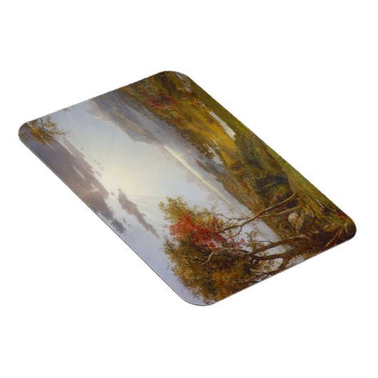 Op de Hudson-rivier 1860 (olie op het canvas) Magneet (Rechterzijde)