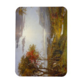 Op de Hudson-rivier 1860 (olie op het canvas) Magneet (Verticaal)