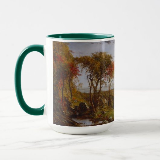 Op de Hudson-rivier 1860 (olie op het canvas) Mok (Links)