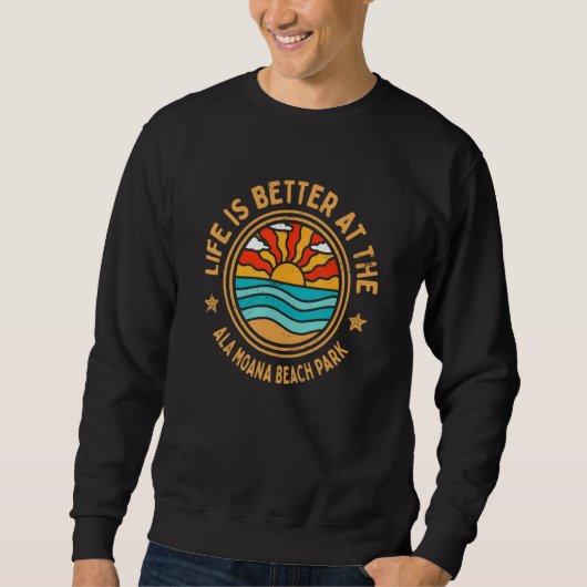 op de Humor van de Beach Park Ocean Trui (Voorkant)