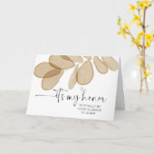 Op de huwelijksdag van mijn bruidsgenoot kaart (Gele Bloem)