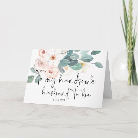 Op de huwelijksdag van mijn bruidsgenoot kaart (Voorkant)