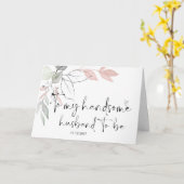 Op de huwelijksdag van mijn bruidsgenoot kaart (Gele Bloem)