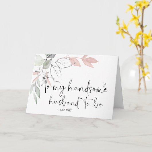 Op de huwelijksdag van mijn bruidsgenoot kaart (Gele Bloem)