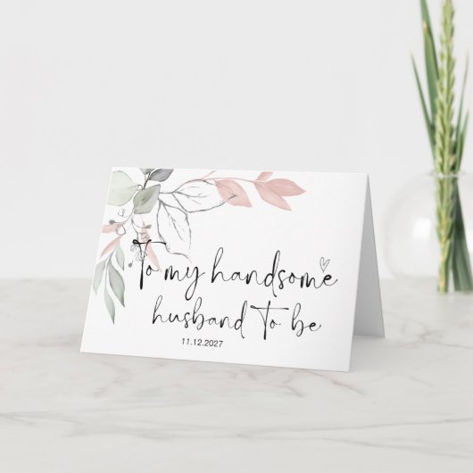 Op de huwelijksdag van mijn bruidsgenoot kaart (Voorkant)