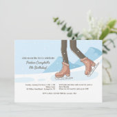 Op de IJsuitnodiging Kaart (Staand voorkant)