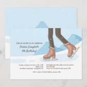 Op de IJsuitnodiging Kaart (Voorkant / Achterkant)