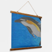 Op de jackpot "sportvissen" hangend wandkleed (Gebogen)