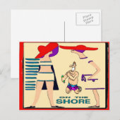 Op de Jersey Shore Abstract Briefkaart (Voorkant / Achterkant)