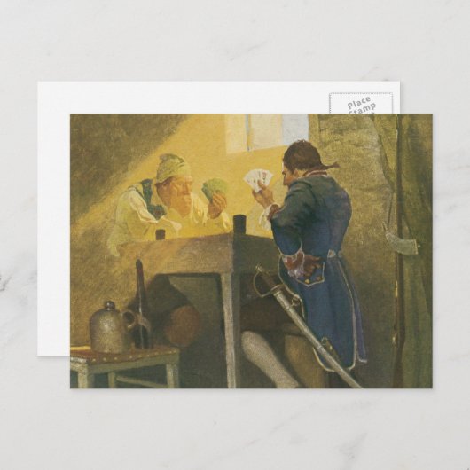 Op de kaarten in Cluny's Cage van NC Wyeth (Voorkant / Achterkant)