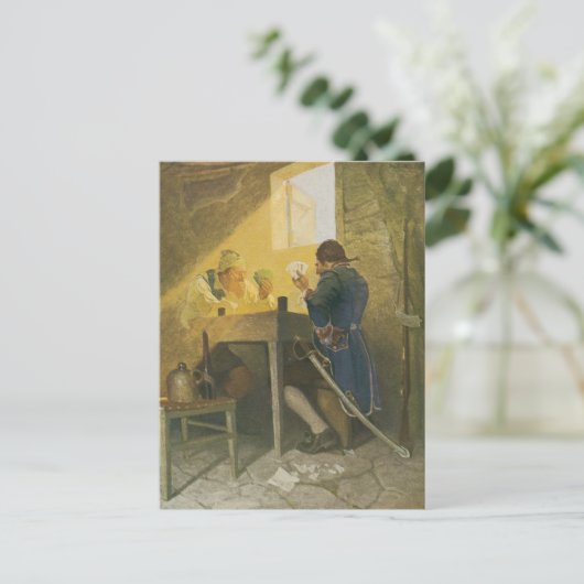 Op de kaarten in Cluny's Cage van NC Wyeth (Staand voorkant)