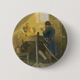 Op de kaarten in Cluny's Cage van NC Wyeth Ronde Button 5,7 Cm