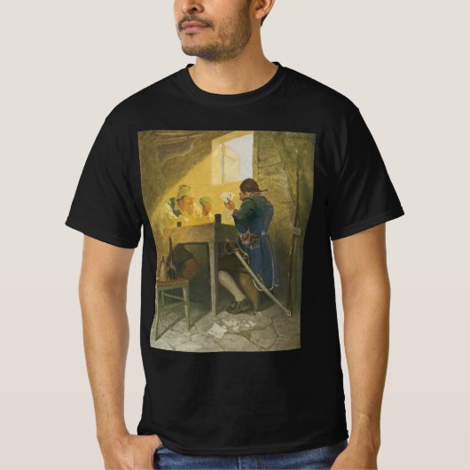 Op de kaarten in Cluny's Cage van NC Wyeth T-shirt (Voorkant)