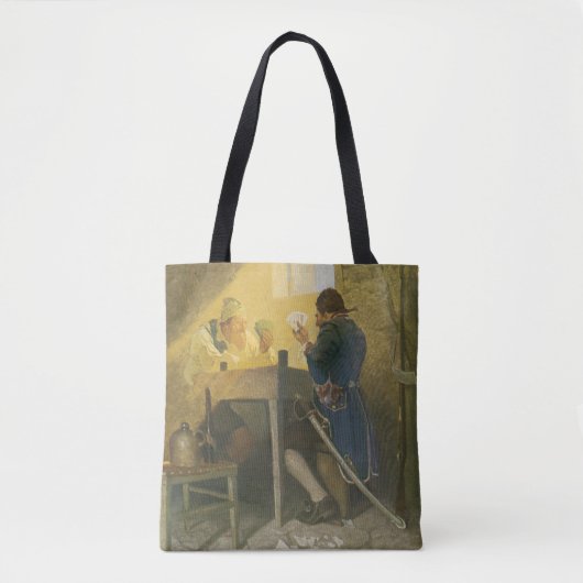 Op de kaarten in Cluny's Cage van NC Wyeth Tote Bag (Voorkant)