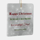 Op de kerst van Miles 2020 Keramisch Ornament (Rechts)