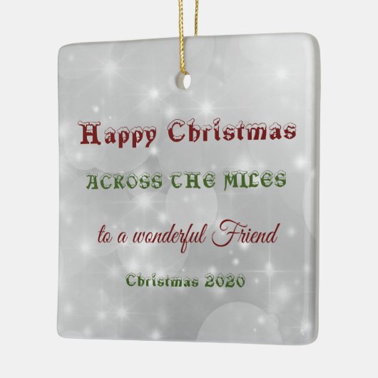Op de kerst van Miles 2020 Keramisch Ornament (Links)