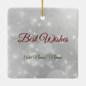 Op de kerst van Miles 2020 Keramisch Ornament (Achterkant)