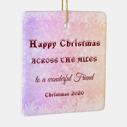 Op de kerst van Miles 2020 Keramisch Ornament (Rechts)