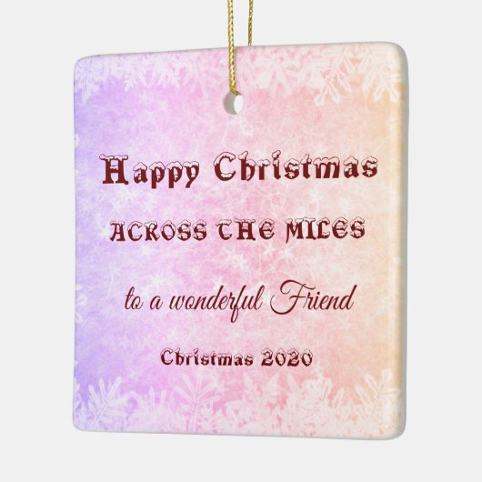 Op de kerst van Miles 2020 Keramisch Ornament (Links)