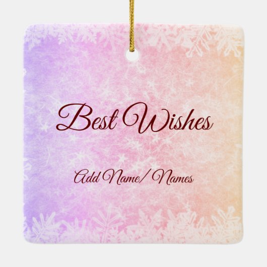 Op de kerst van Miles 2020 Keramisch Ornament (Achterkant)