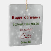 Op de kerst van Miles 2020 zuster Keramisch Ornament (Rechts)