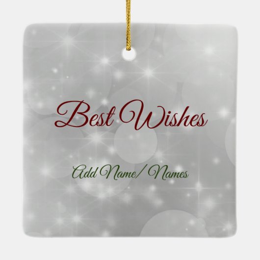 Op de kerst van Miles 2020 zuster Keramisch Ornament (Achterkant)