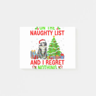 Op de kerstlijst Naughty en ik betreur het dat er Post-it® Notes