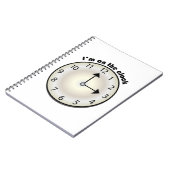 Op de klok notitieboek (Linkerzijde)