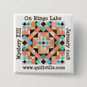 Op de knop Ringo Lake Vierkante Button 5,1 Cm (Voorkant)