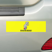 Op de kogelolifant bumpersticker (Op auto)