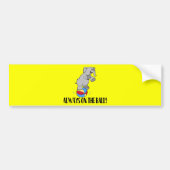 Op de kogelolifant bumpersticker (Voorkant)