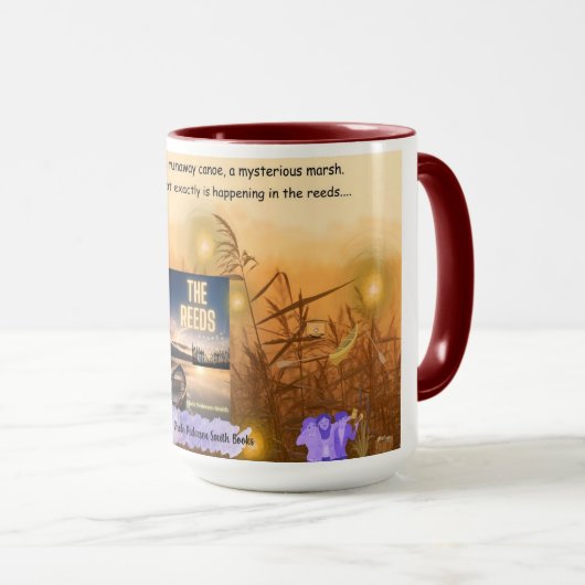 Op de kreek zonder koffie.... in het riet mok (Voorkant rechts)