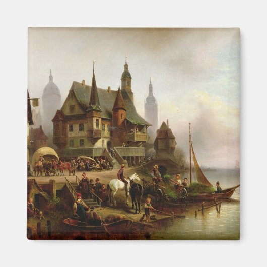 Op de kust, 1872 magneet (Voorkant)