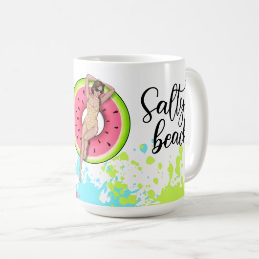 op de kust geïnspireerd koffiemok (Voorkant rechts)