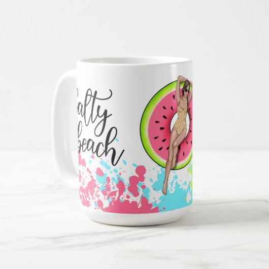 op de kust geïnspireerd koffiemok (Voorkant links)