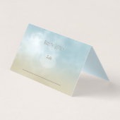 Op de kust van de oceaan surf stranden gasten aan  kaart (Achterkant)