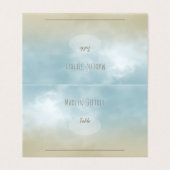 Op de kust van de oceaan surf stranden gasten aan  kaart (Buitenkant ongevouwen)