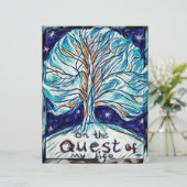 Op de Kust van mijn leven - Boom - sterren. (Staand voorkant)